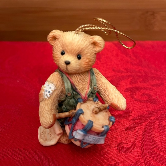 Cherished Teddies Drummer Boy Ornament - Picture 4 of 8
